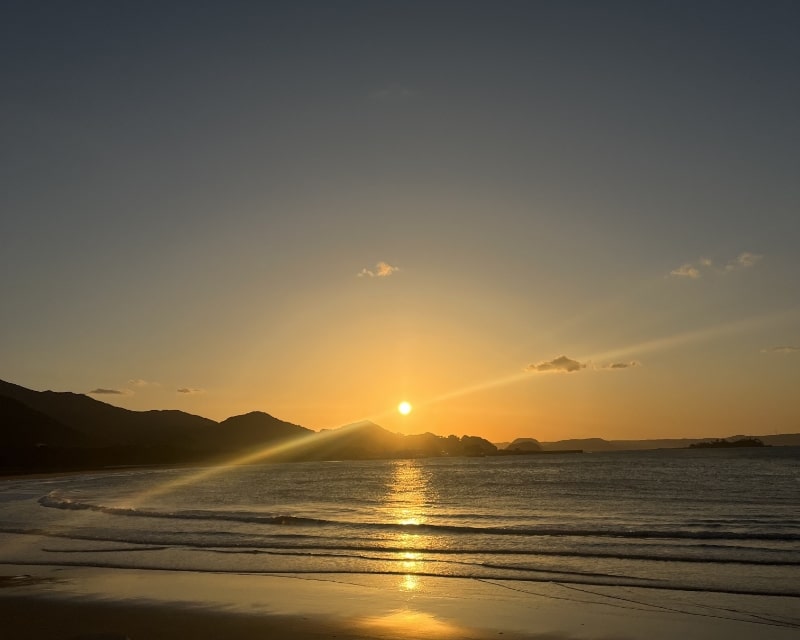 夕日